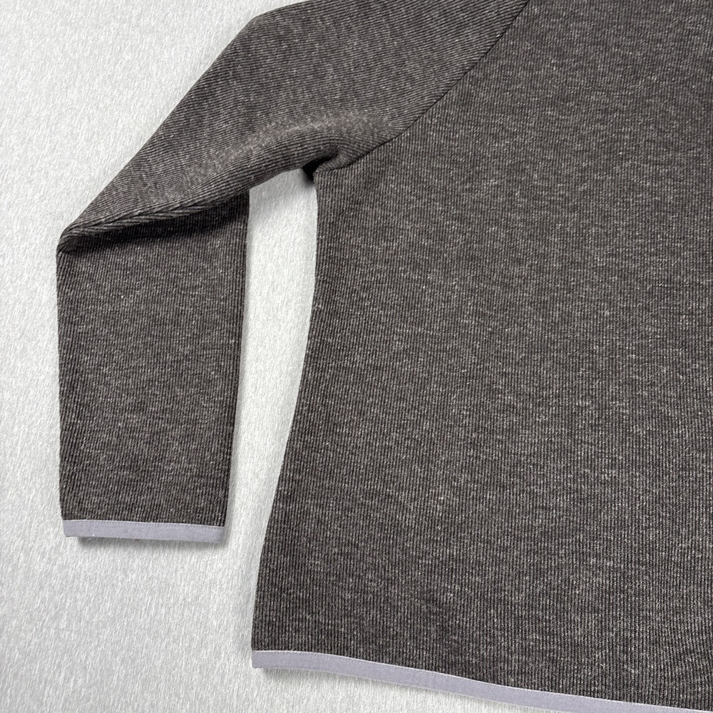 The North Face Ribbed Fleece Full Zip Up Jacket Women's - Size XL - Dark Gray - Picture 14 of 16